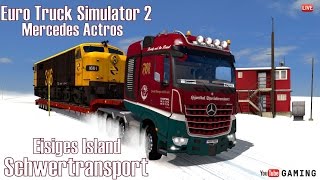 ETS2 Mercedes Actros ★ Schwertransport I Eisiges Island ★ #261 LIVE-Tour [Deutsch/HD]