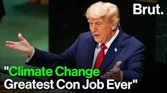 At the UNGA, Donald Trump called climate change as the "greatest con job ever".