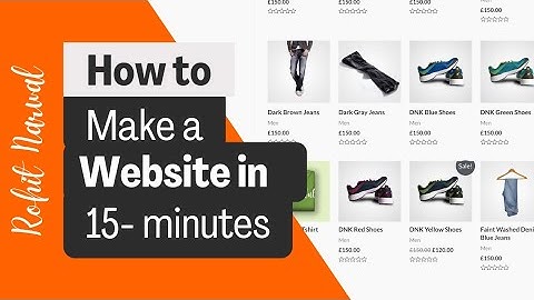Create an ecommerce WordPress website in 15 minutes | Elementor 2021