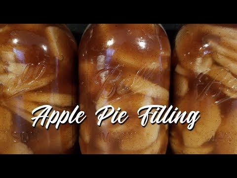 Water Bath Canning Homemade Apple Pie Filling