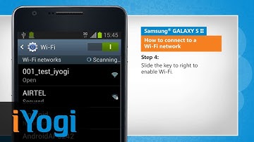 How to Connect to a Wi-Fi Network on Samsung® GALAXY S II