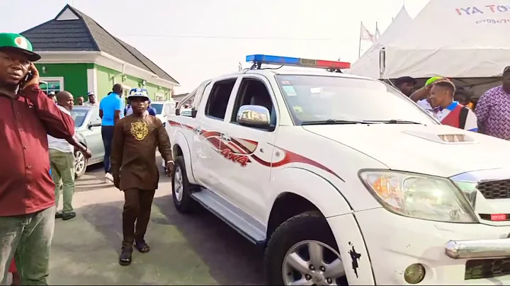 ARRIVAL OF CHAIRMAN NURTW LAGOS  STATE  M C OLUOMO