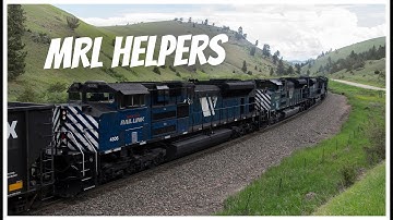 [4K] Heavy Coal Trains and Helpers on Montana Rail Link