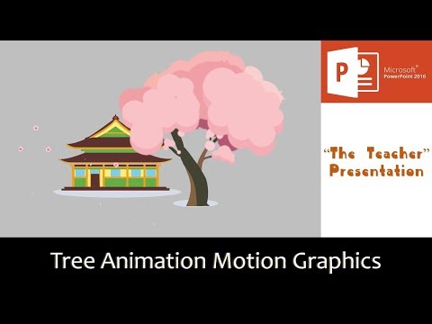 Cherry Blossom Tree Animation in PowerPoint 2016 Tutorial