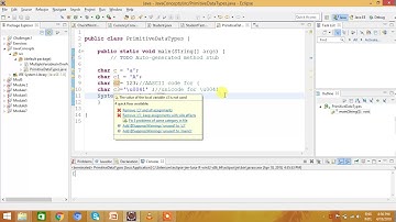 Char Data Type in Java (English)