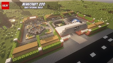 Zoo in minecraft - Tutorial build