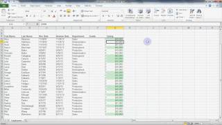 Microsoft Excel 2010 -  Conditional Formatting
