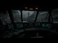 Rain and Thunderstorm Sounds in Abandoned Industrial Site Covered with Snow–Relaxing Sleep Ambience
