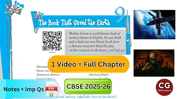 The Book That Saved the Earth Class 10 | One Shot Explanation + Important Q&A