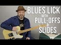 Tasty Blues Lick Using Pull-Offs and Slides - Minor Pentatonic Scale