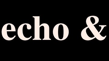 What Does the & Mean?