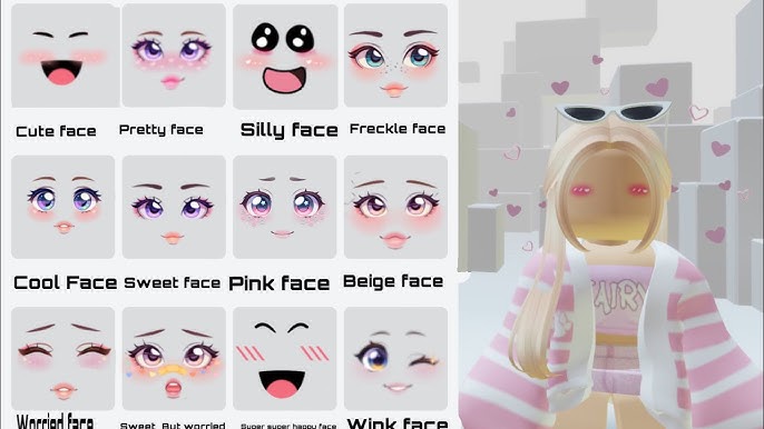 So 2 of my favourite faces (Pink galaxy face and super super happy face)  combined and this what it turned out.. : r/roblox