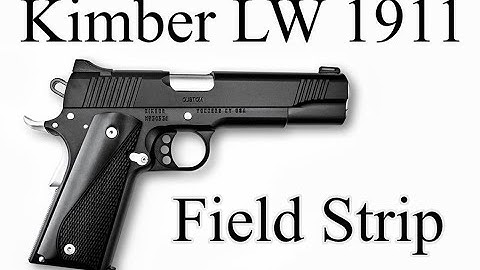 Kimber LW 1911 Field Strip (Disassembly and Reassembly) 4K