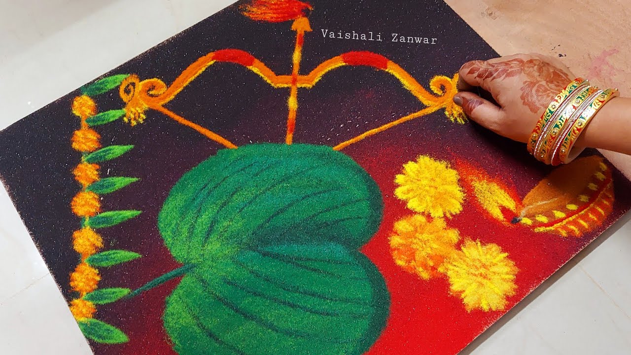 Poster Rangoli Dusshera Special | दसरा रांगोळी | Unique ...