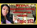 Why millions of tax refunds on hold in IRS Errors Department? Investigating Topic 152 & 10 weeks