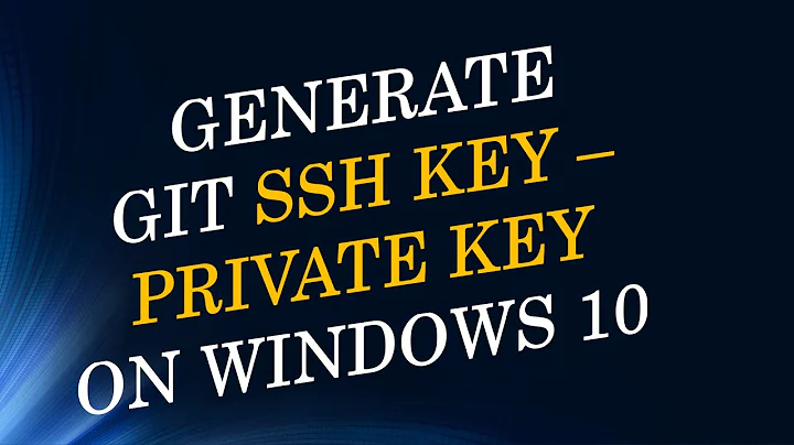 Generate SSH, Private Keys and configure in SourceTree on Windows