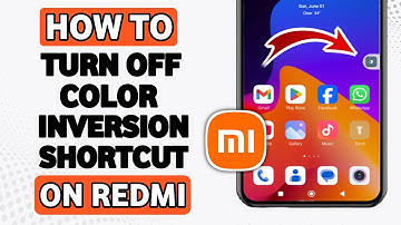 how to turn off the color inversion shortcut on redmi
