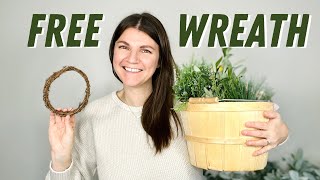 How to make a wreath FOR FREE or nearly free! And not waste your leftover florals