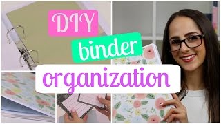 DIY Binder Organization For School | BACK TO SCHOOL 2016
