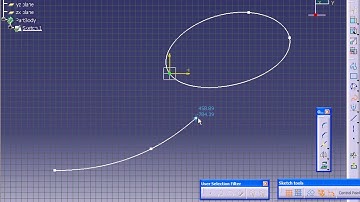 CATIA V5 Tutorial - Spline Sketch [31]