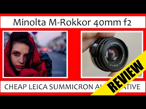 🔴 Leica Summicron 35mm Alternative! | Minolta Rokkor M 40mm f2 from Minolta CLE (Minolta Leica M)