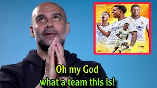 A surprising comment from Guardiola after Mbappe joined Real Madrid and formed a legendary quartet