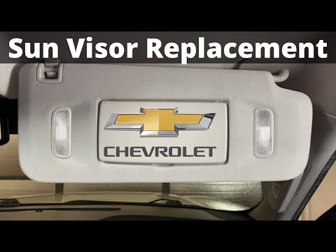 Chevy Tahoe Silverado & Suburban Sun Visor Replacement - How To Remove Replace Change Vanity Light