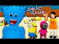 SQUID GAME - HUGGY WUGGY Poppy Playtime VS MINIONS, SPONGEBOB in MINECRAFT - Gameplay Movie 오징어 게임