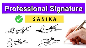 Sanika name signature style | Sanika signature | Most stylish signature | Signature style of my name