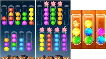 Ball Colour Sort Puzzle Gameplay 8, New Android Games  ios Walkthrough Simulator Think Brain