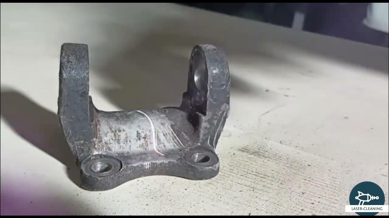 Очистка детали автомобиля #Лазером#lasercutting #lasercleaning # ...