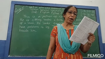 std 8 English picture narration by Varsha Mehta little flower school