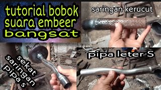 How to modify Mio exhaust for 'mber' (popping) sound by SKR Racing Exhaust Ciledug Tangerang