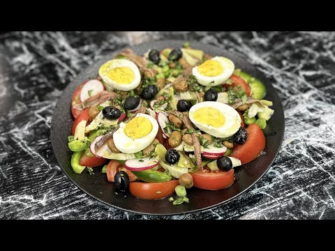Vidéo : Salade niçoise, la recette traditionnelle et facile