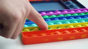 Ludo Dice Game Big Pop It Bubble Fidget Toy Family Fun