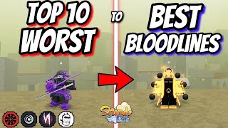 Top 10 BEST EVER Shindo Life Bloodlines | Shindo Life Bloodline Tier List