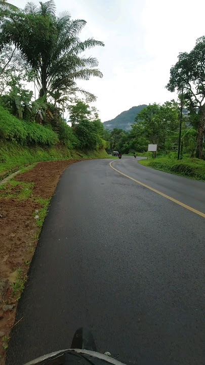 Suasana Kampung Perjalanan Indah Di Pegunungan Pedesaan Sunda Cianjur Jawa Barat Indonesia