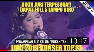 Lida dangdut indosiar(8 maret 2019) penampilan alif kaltim langsung dapet 5 biru juri berdiri..!