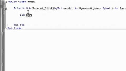 YouTube   VB NET Tutorial 13   Text To Speech Visual Basic 2008 2010