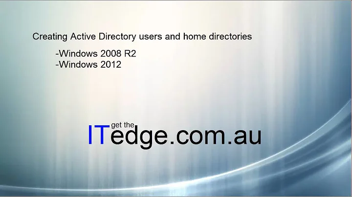 Creating Active Directory users and home directories ( GUI and Powershell )
