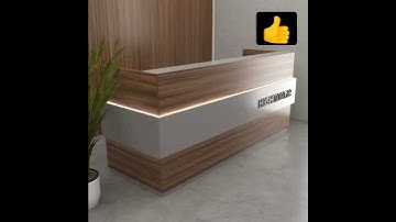 Office reception counter desk chek out counter . Counter design photos. #shortfeed #short #shorts