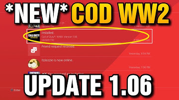 *NEW* UPDATE 1.06 COD WORLD WAR 2! PATCH NOTES UPDATE NOW IN CALL OF DUTY WORLD WAR 2!