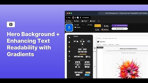 Hero Background + Enhancing Text Readability with Gradients