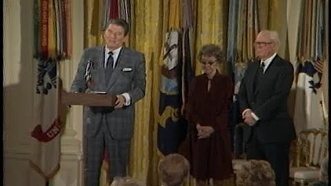 President Reagan's Remarks on Raymond Weeks at a V...