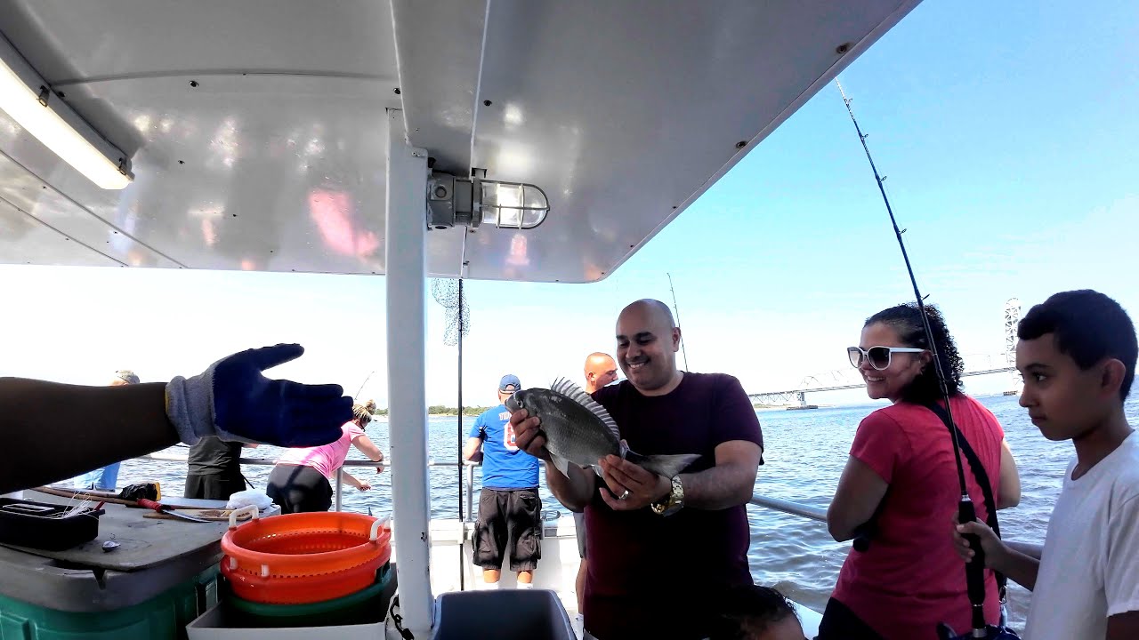 ABSOLUTE TANK. Porgy action on the Marilyn Jean!