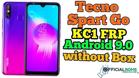 Tecno Spark Go KC1 Frp Unlock Android 9.0 without box