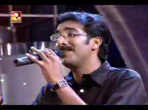 Ratheesh singing Nee Varu Kavyadevathe on SSG Amrita TV