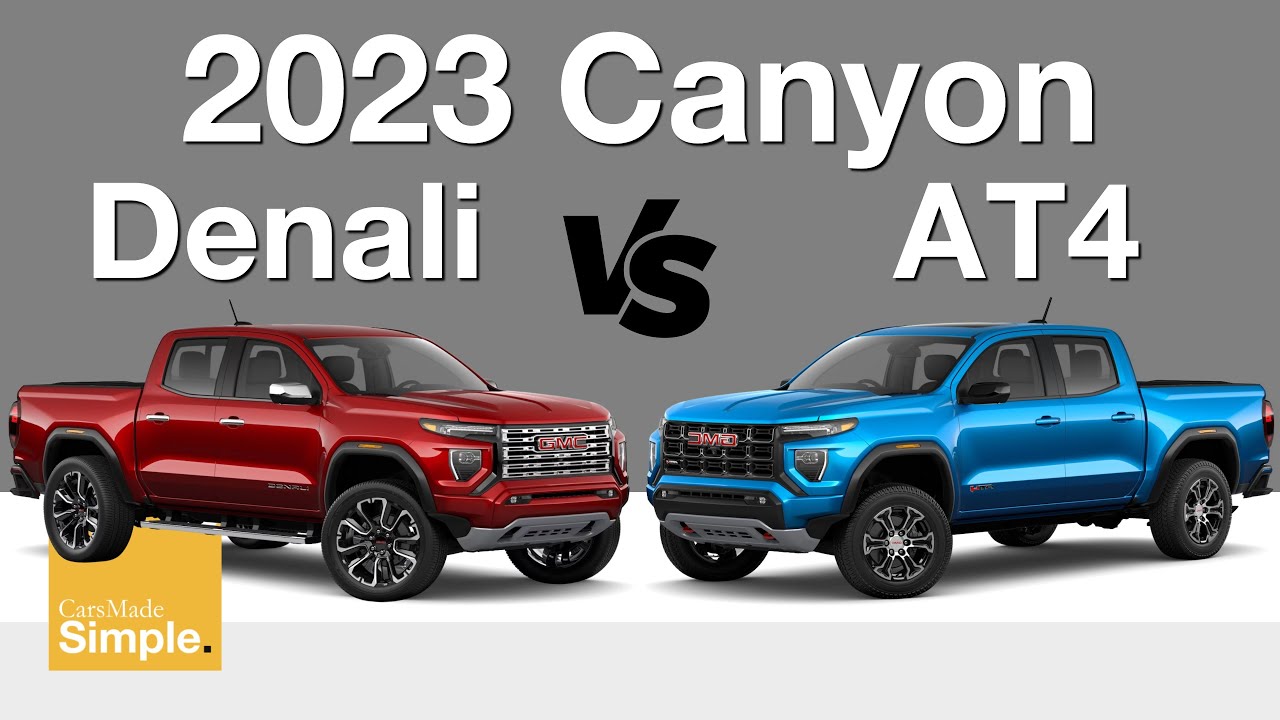 2023 GMC Canyon Denali vs AT4 Feature & Pricing Breakdown! YouTube