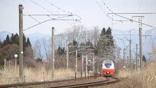 奥羽本線 E751系2042M特急つがる2号 白沢～大館 2017年4月8日