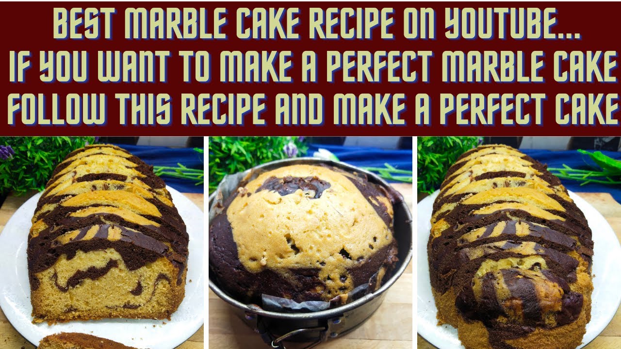 Marble Cake | Zebra cake recipe | The Cookbook - YouTube